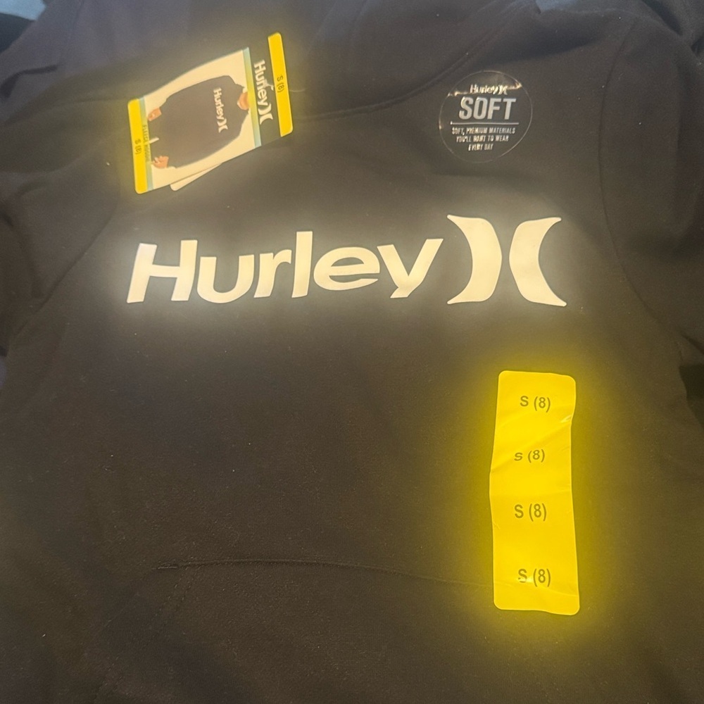 Hurley fleece hoodie for kids Size Small 7/8 Unisex Boys & Girls - Picture 3 of 8
